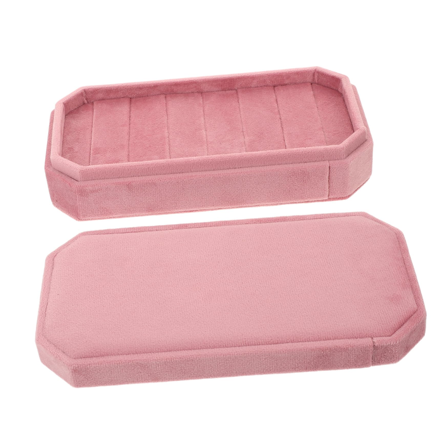 Boîte à bijoux octogonale en velours TOYANDONA pour le rangement de vos bagues