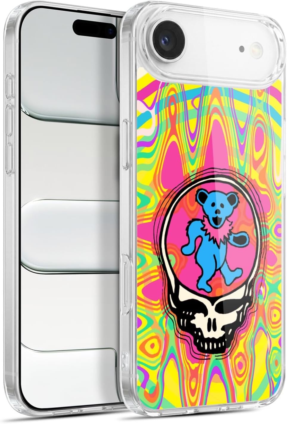 Head Case Designs Officially Licensed Grateful Dead Bear Trends Gel Case [Military Grade Protection] Compatible with Apple iPhone 17 Air