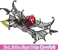 Vista 25 de Nicute Máscara de encaje negro sexy máscara de ojos para carnaval, fiesta de graduación, accesorio de disfraz para mujeres y niñas