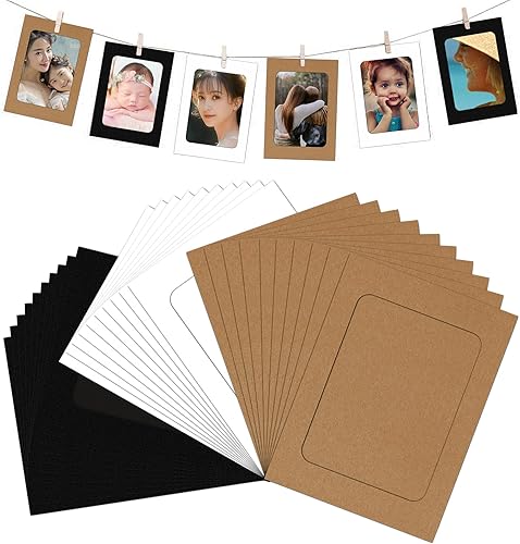 Miniatura 2 de Vhzozx Marco de fotos de cartón de 5 x 7 pulgadas, marcos de fotos de papel, collage para decoración de pared, marcos de fotos de cartón, marcos de