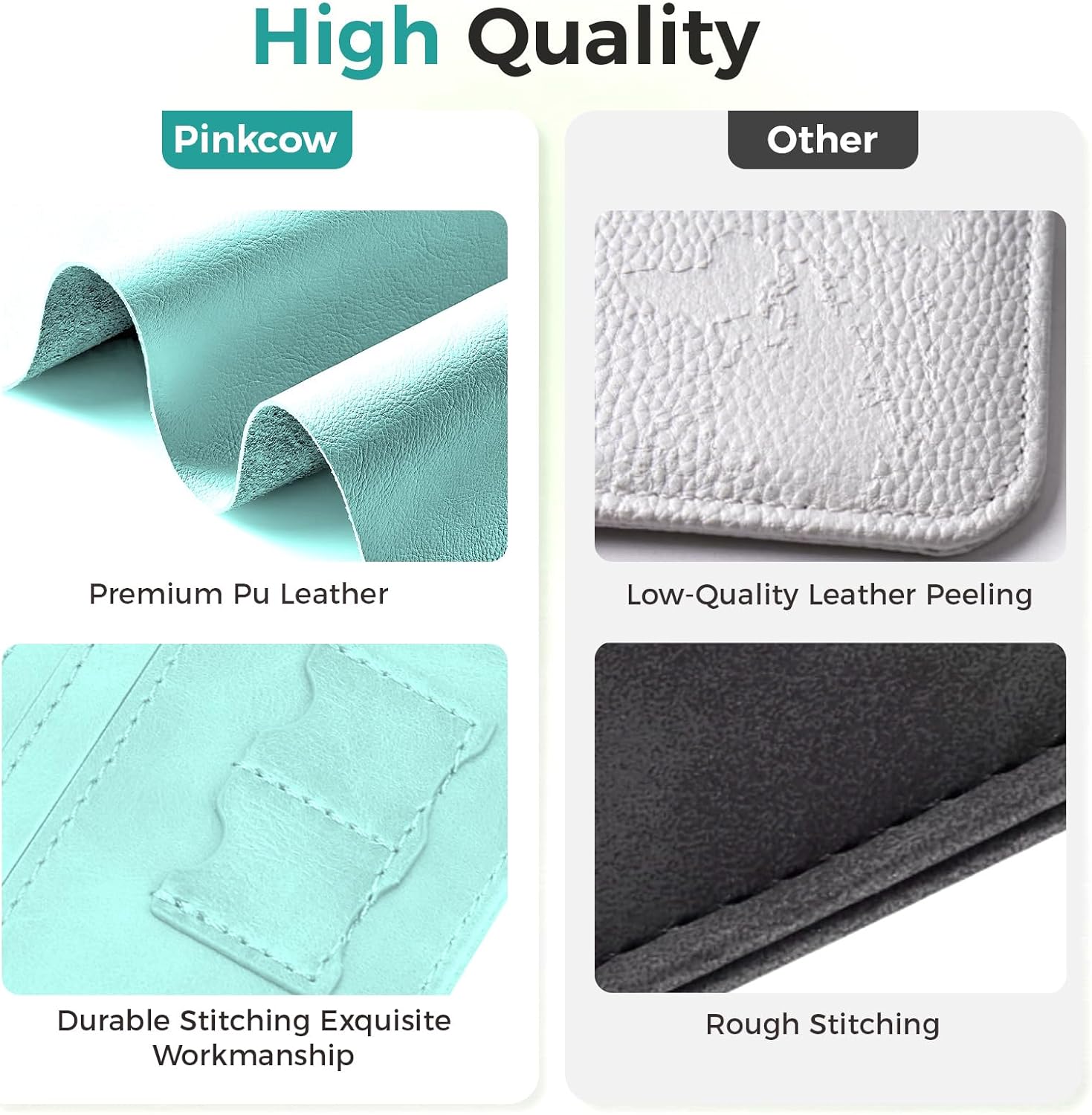 Passport Holder for Travel Women Men - Passport Cover Wallet with Airtag Slot - RFID Blocking PU Leather Passport Holder Case with Card Holder, Pen Slot - Blue - Image 5