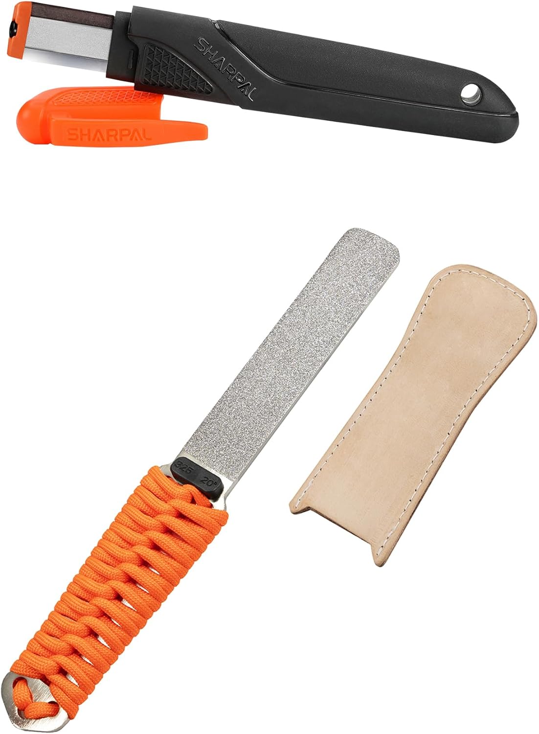 SHARPAL 129N Multipurpose Garden Tool Blade Sharpener and SHARPAL 181N Dual-Grit Diamond Sharpening Stone File