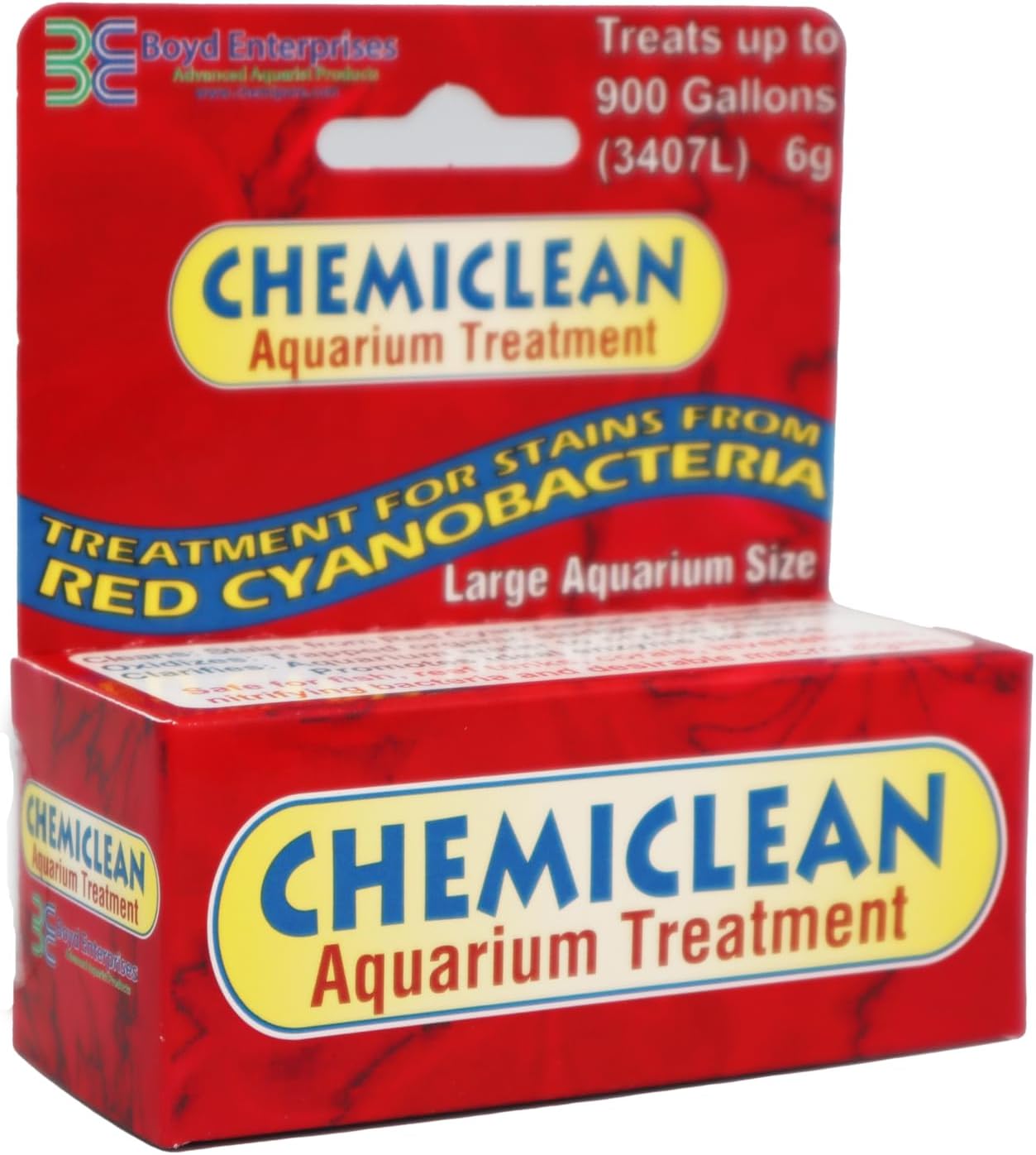 Boyd Chemi-Clean 6g Treats up to 900 Gallons - Effective Chemiclean Cyanobacteria for Marine & Freshwater Aquariums, Safe for Fish, Corals & Invertebrates