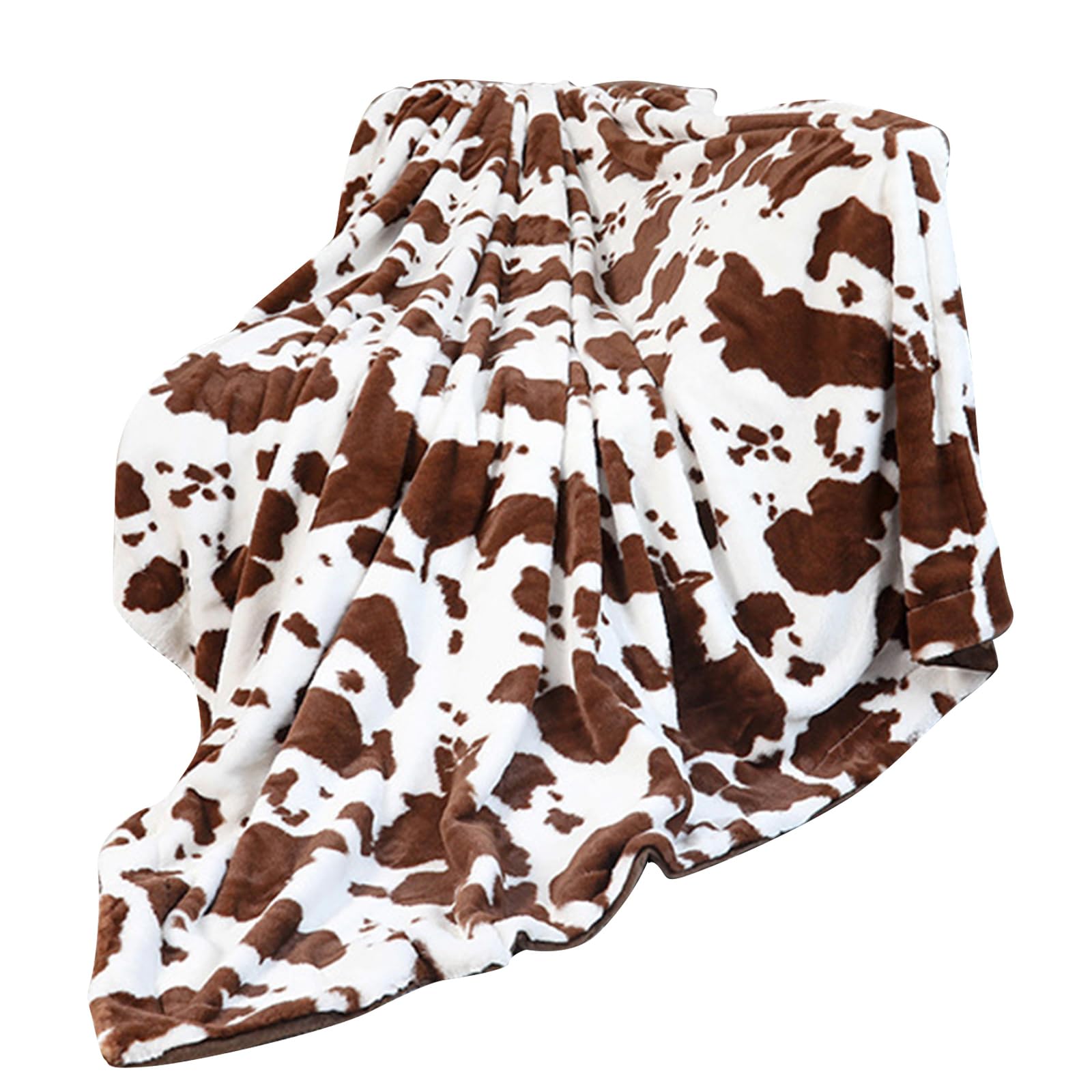Tsophreniq Cow Print Blanket Throw Blanket Couch Sofa Bed Fleece Soft Blankets Plush for Adults Kids Plush Throw Bed Sofa