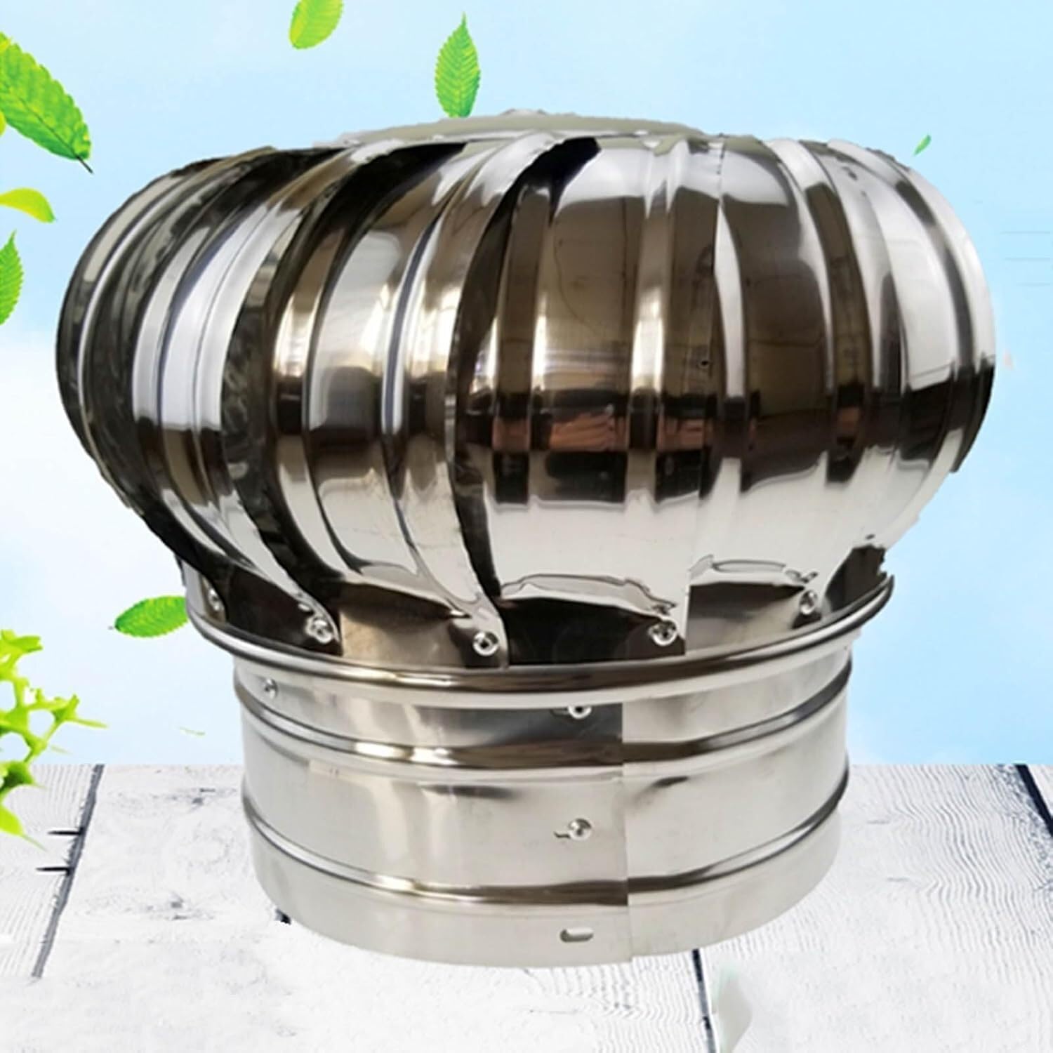 Conductos de ventilación para techos y extractores eólicos de acero 110mm