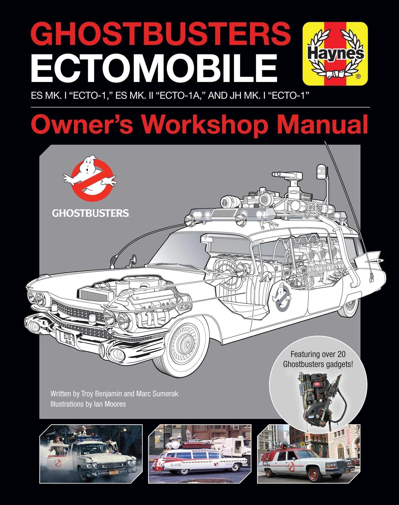 Haynes Ghostbusters Ectomobile: ES Mk. 1 "Ecto-1," ES Md. 11 "Ecto-1A," and JH Mk. 1 "Ecto-1", Owner's Workshop Manual (Haynes Manual) Hardcover – 1 Nov. 2017