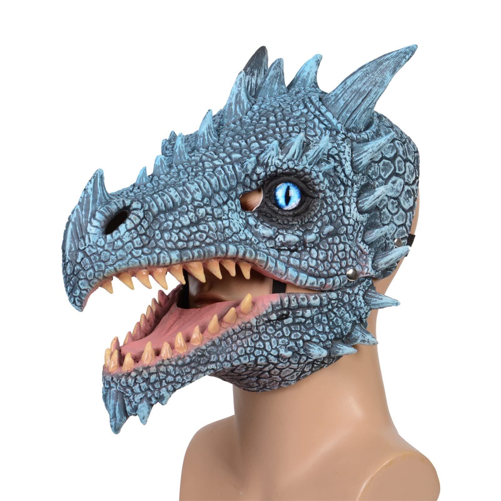 Realistic Dino Mask Dinosaur Head Masks Moving Jaw Furry Ugly Mask Festival Party Cosplay Costumes