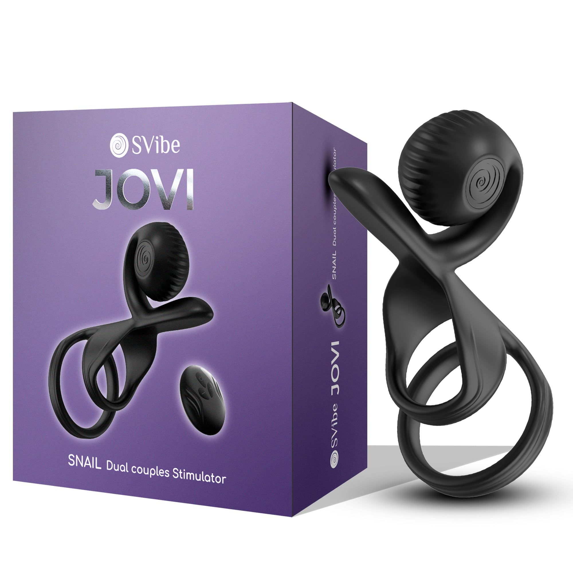 SNAIL VIBE - JOVI COUPLES RING TELECOMANDO NERO