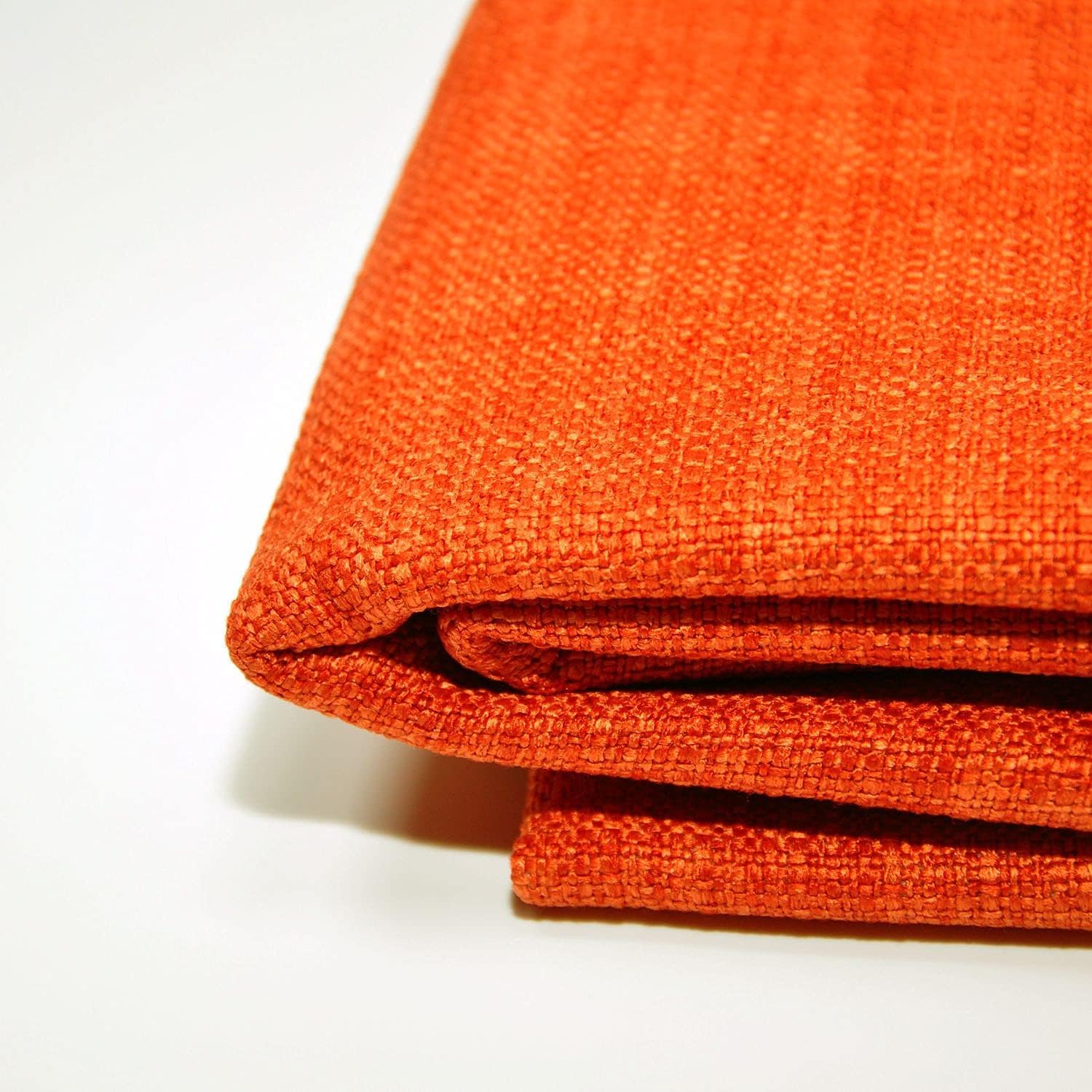 Yutong Fabric by The Yard and 9OZ-100% Polyester Upholstery Sewing Fabrics-Solid Orange Pattern