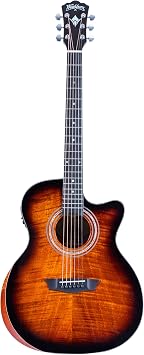 Washburn G12FCE Comfort Series Grand Auditorium Cutaway Acoustic Electric Guitar, Sunburst
