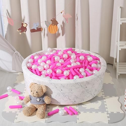 Miniatura 9 de STARBOLO Pelotas para hogueras  120 bolas de juguete de plástico a prueba de aplastamiento para niños, tienda de campaña de juegos, juguetes de agua