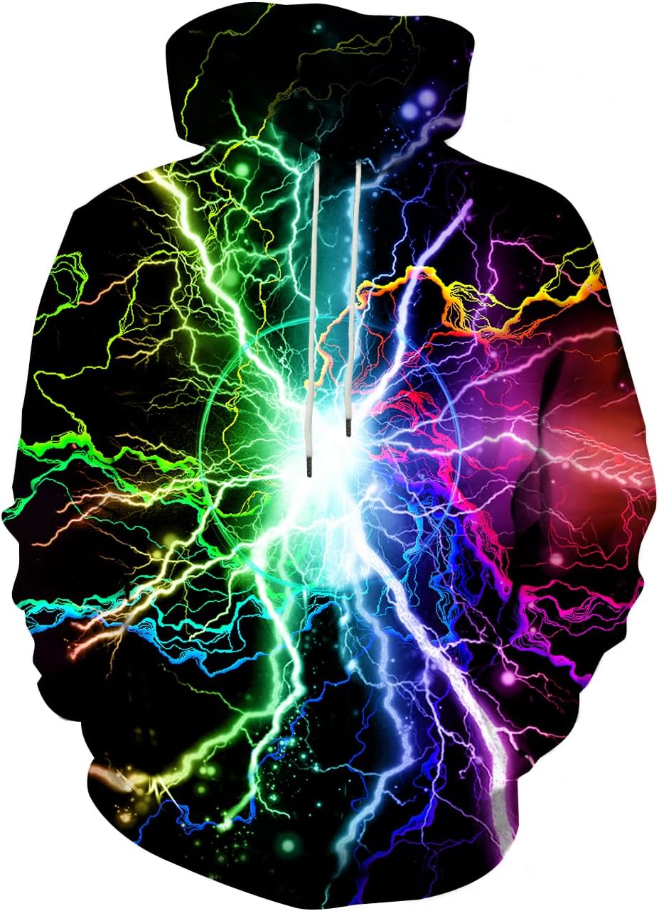 SYAIMN Unisex 3D Printed Hoodies Casual Workout Hoodie Sweater Sweatshirt
