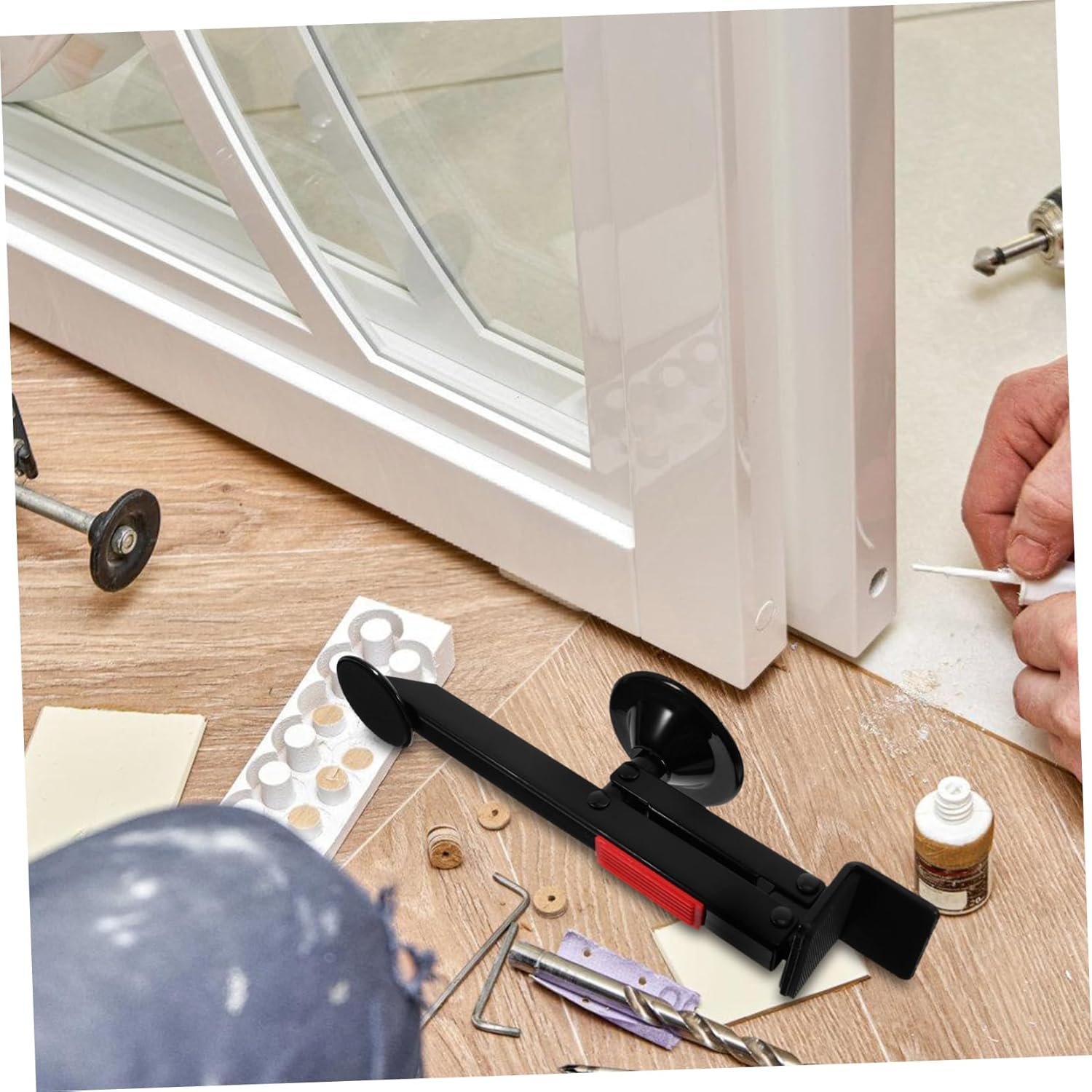 Professional Door Installation Lifting Tool Multi-Functional Foot-Operated Door Lifter Convenient Drywall Lift Tool for Carpenters