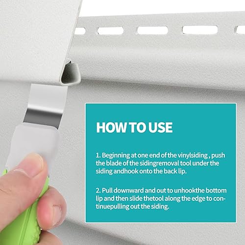 Miniatura 5 de Paquete de 2 herramientas de extracción de revestimiento de vinilo, mango recto antideslizante, mango protector de silicona, para instalación y