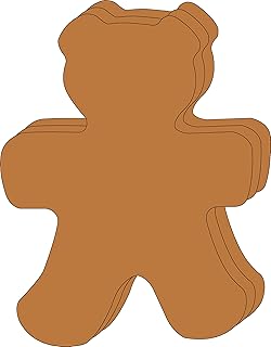 15 Pcs Teddy Bear Single Color Super Cut-Outs 8in x 10in Classroom Bulletin Board Decorations Teachers Class Decor Teddy Bear Picnics Spring Crafts Kids’ School Craft Projects USA Made - Buy now