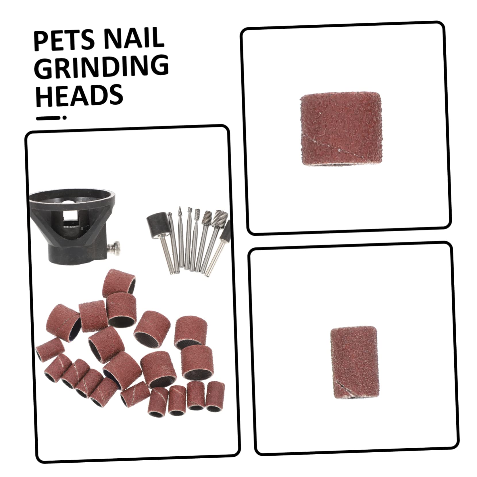 Sosoport 3 Set Cerchio per lucidare Le Unghie Lucida Unghie per Gatti Kit Smalto per Unghie per Animali Domestici para uñas Set di lucidatura per Unghie di Cane Fornitura Negozio di Animali