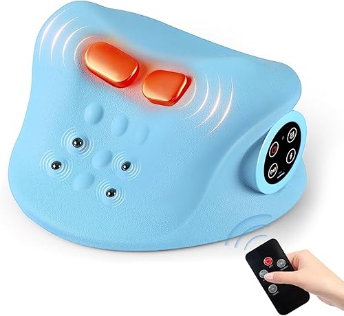 Miniatura 9 de Almohada masajeadora de cuello con calor para aliviar el dolor, aumentar la circulación y restaurar la alineación natural, dispositivo de tracción