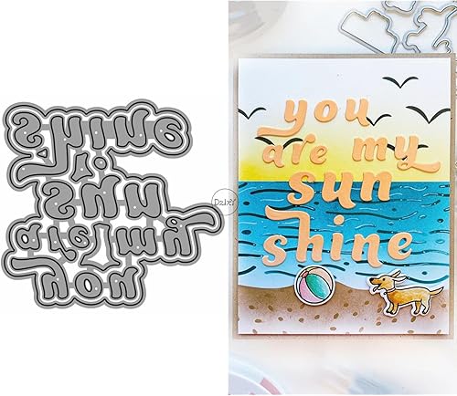 Vista 83 de DzIxY Troqueles de corte de metal con texto en inglés "I Love You" para hacer tarjetas, troquelados, troquelados, plantillas para máquina de álbumes