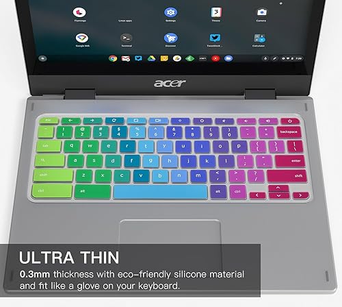Miniatura 3 de Cobertor de teclado para Acer Chromebook Keyboard ultra fino antipolvo para Acer Chromebook 11 CB3-131  Chromebook R 11 CB5-132T  133 pulgadas