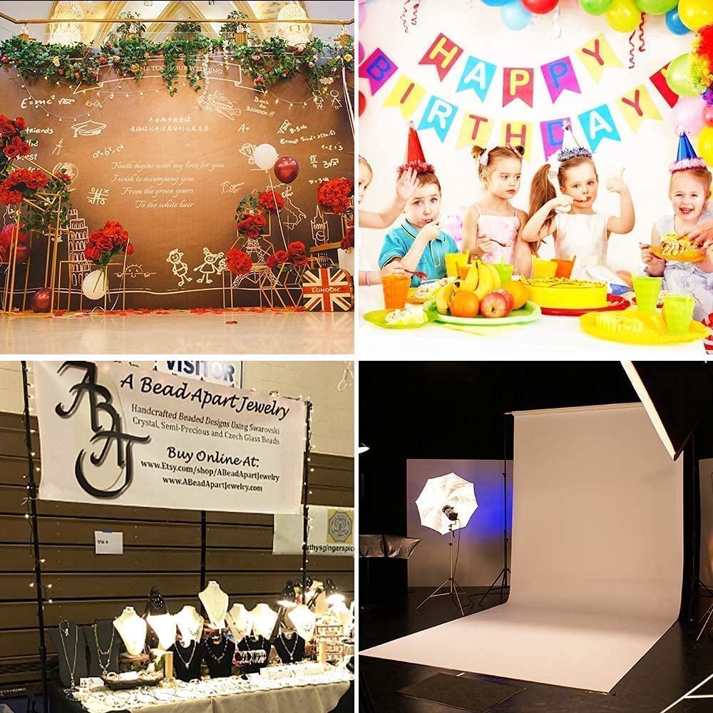 LEADZM Hintergrund Ständer Set 2 x 3m Verstellbarer Hintergrund Hintergrundständer Stützsystem Ständer mit Tragetasche für Porträt Produkt Videoaufnahmen und Partydekoration