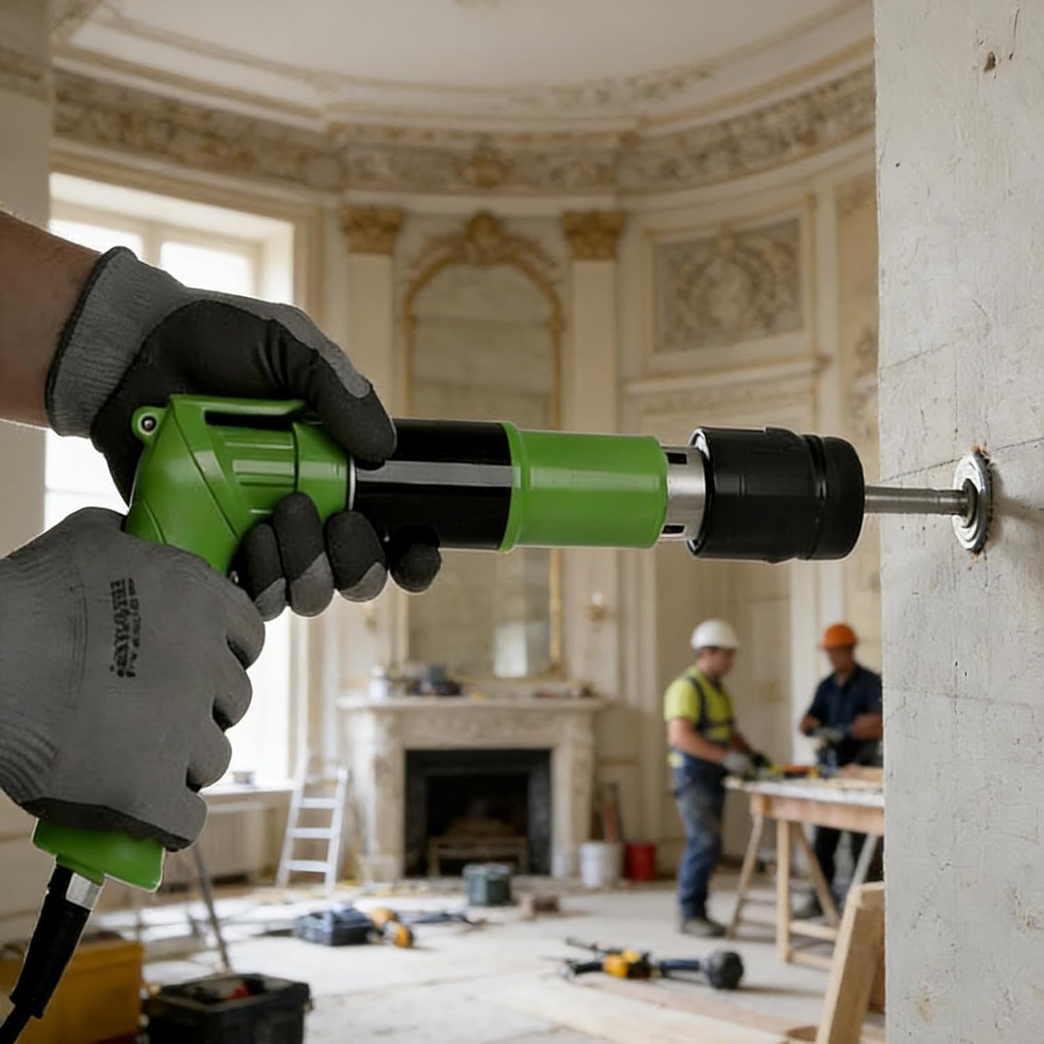 Nail Gun Nail 400 Pieces, Mini Nails 7.3 mm for Concrete Nailer, Hardened Steel Concrete Nail, Nailer Accessories for Concrete Walls and Concrete Ceilings, Walls, Ducts