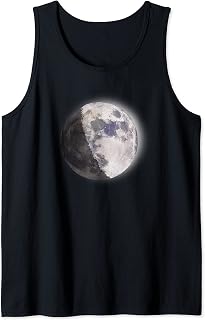 Waxing Gibbous Moon Phase, Full Moon, For Selenophiles Tank Top