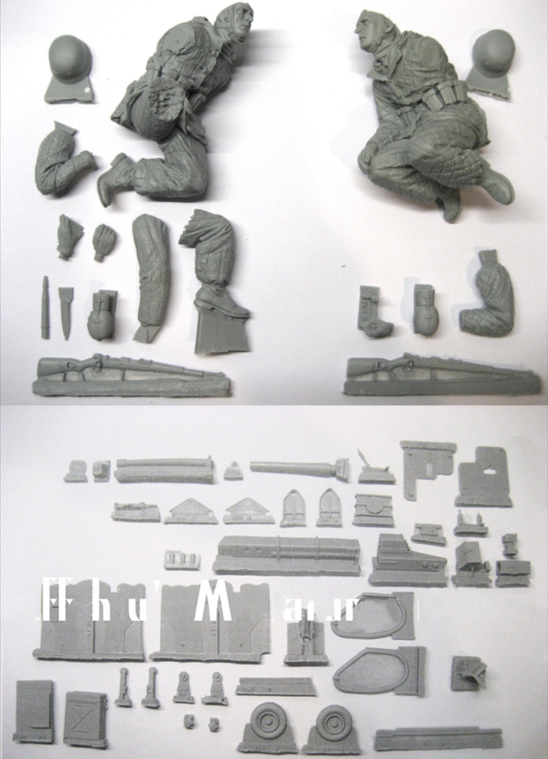 1/16 Resin Soldier Model Kit WW2 Soldato tedesco Modello in resina non verniciato e non assemblato (senza base) (hg2N-4)