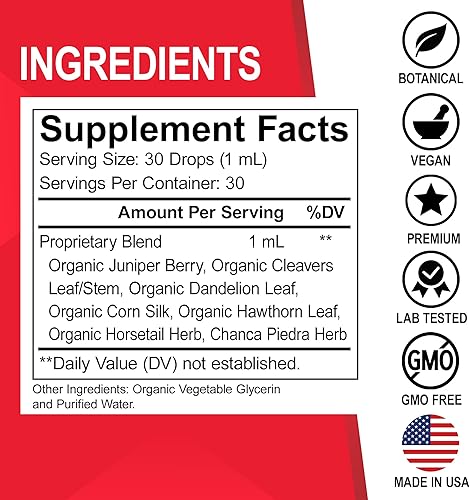 Miniatura 9 de Limpieza del hígado Detox y limpieza renal Gotas de la vejiga  Limpieza del riñón del hígado Suplemento de apoyo de desintoxicación gotas líquidas,