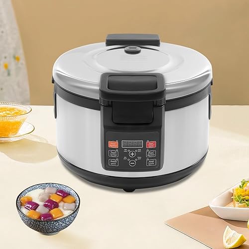 Miniatura 4 de 16L Commercial Pearl Cooker, 2200W Bubble Tea Cooker, 6.61LBS Cookable Pearl Weight with Digital Control and 12H Time for Cooking Sago, Boba,