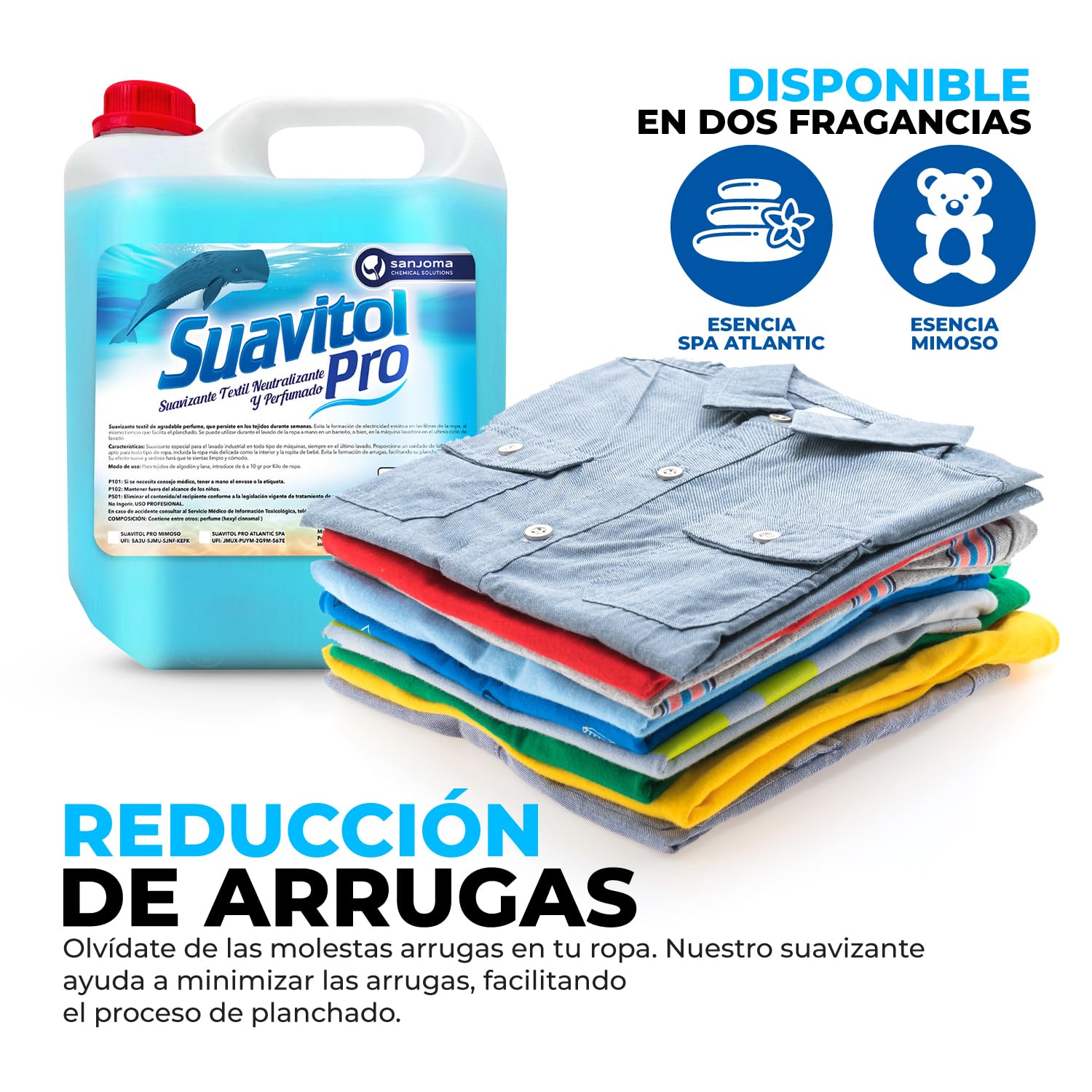 Suavitol Suavizante Líquido Profesional para Lavadora y Tintorería - Jabón Perfumado Industrial Concentrado con Olor Fresco y Duradero Mimoso 20L