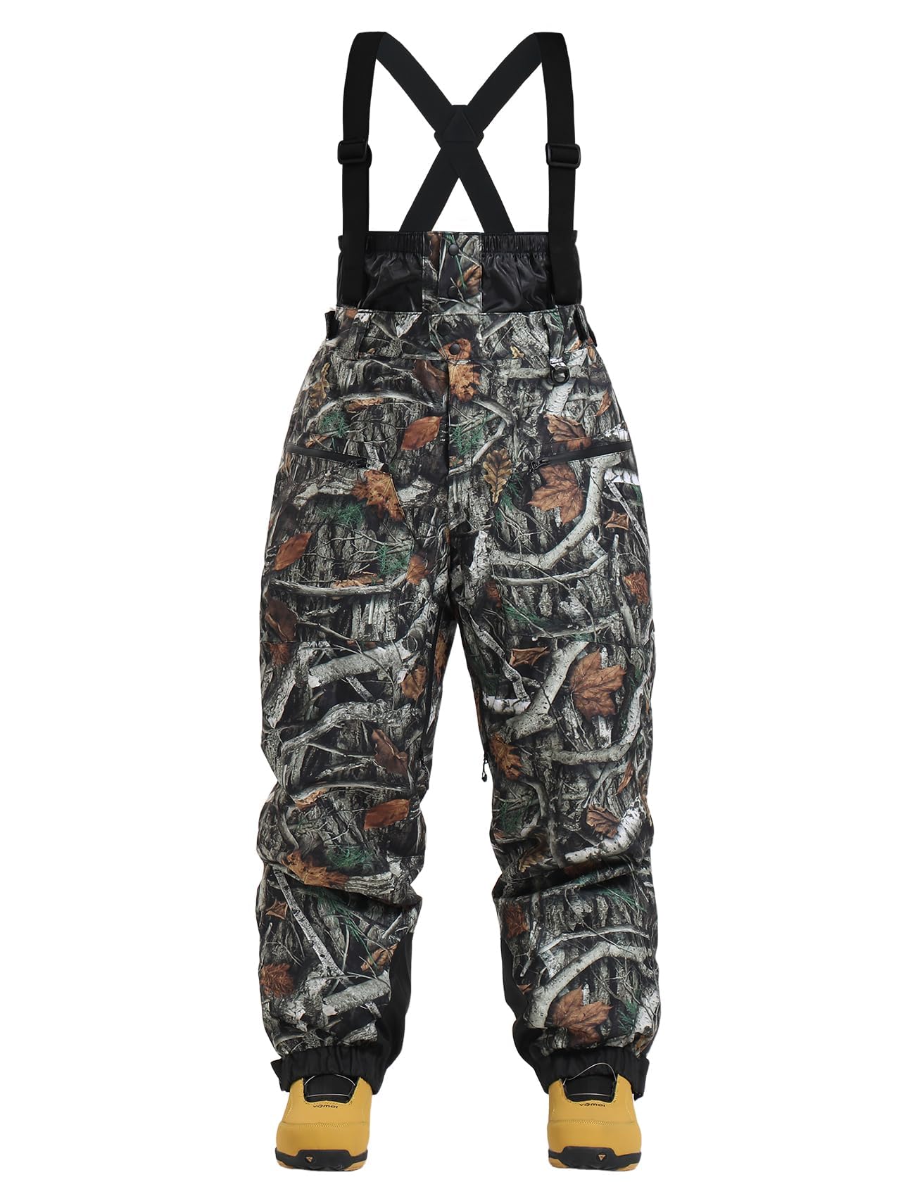 IMPHUT Mens Womens Baggy Snowboard Pants Ski Bibs Overalls Waterproof