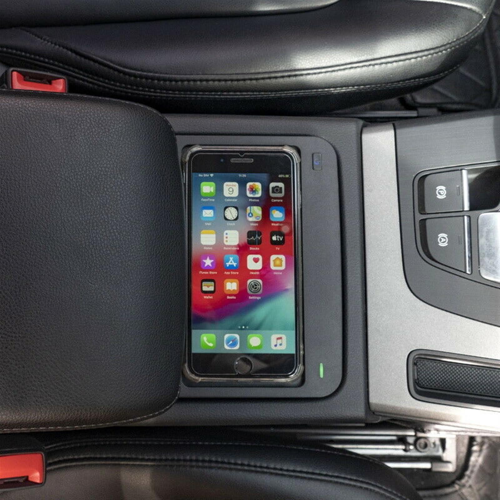 Cargador inalámbrico Qi for Coche de 10 W, for Consola Central Q5 SQ5 2017-2021, Cargador rápido de teléfono, Placa de Carga, Accesorios Almohadilla de Carga inalámbrica