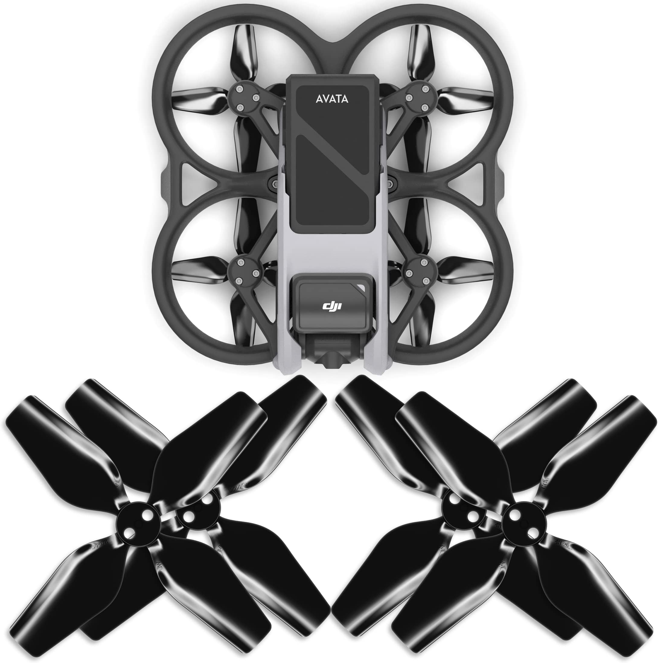 Master Airscrew 4-Blade Upgrade Propellers for DJI Avata - Black, 4 pcs