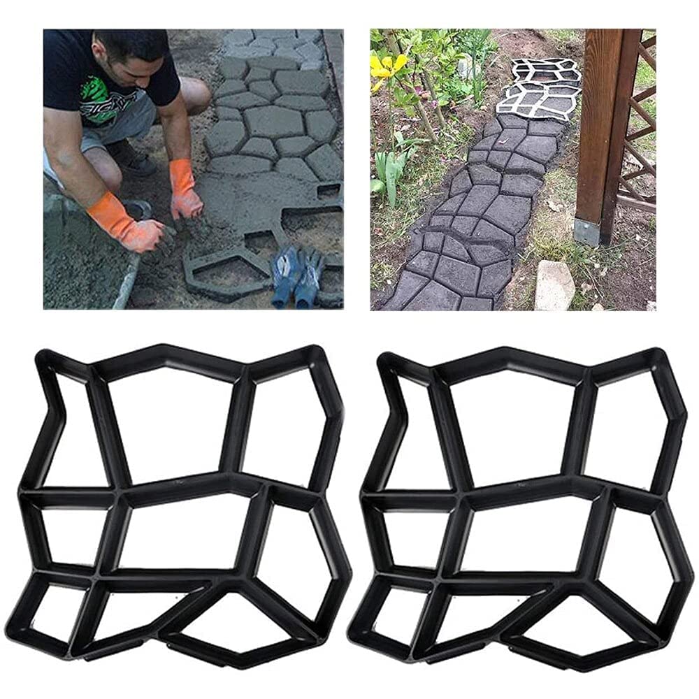 Lavnik Pathmate Stone Pavement Mold DIY Lawn Concrete Paving Garden Patio Path Molds Walkway