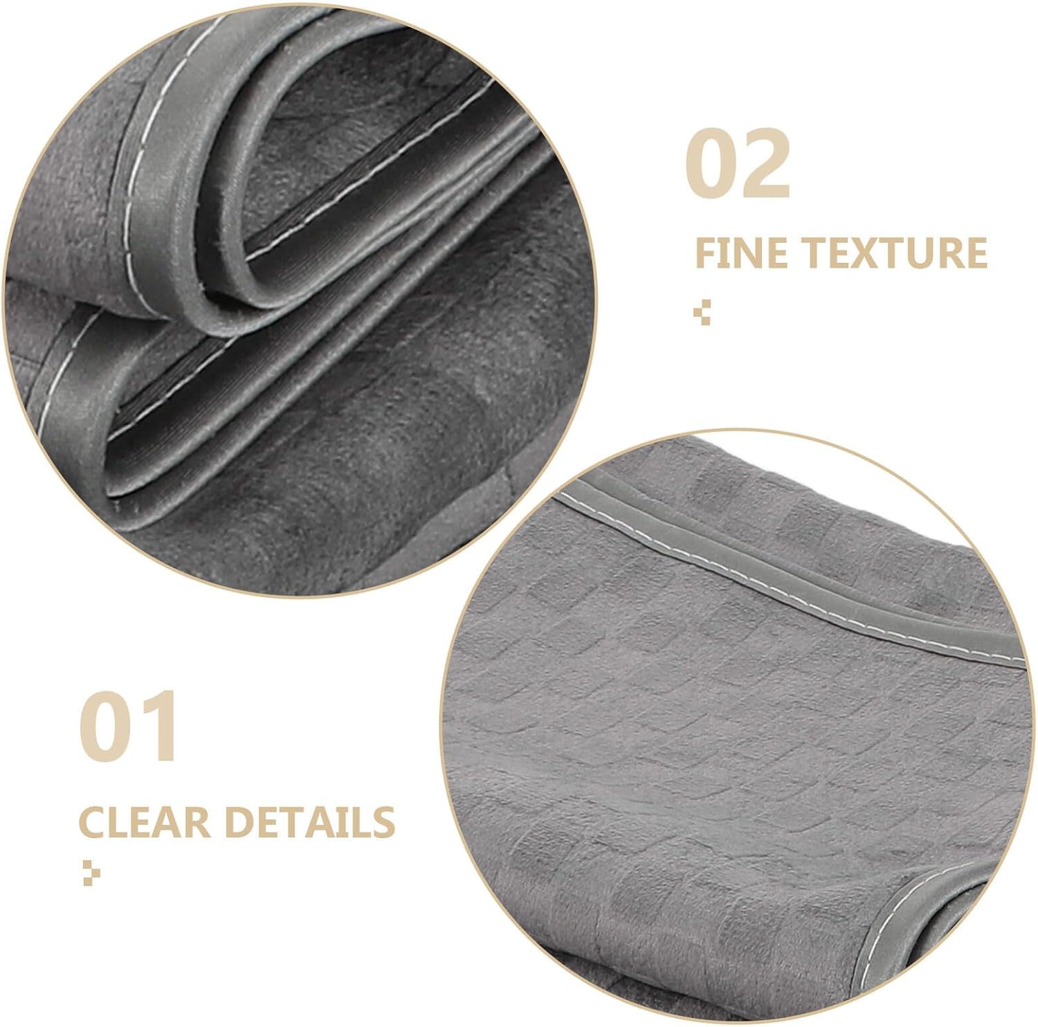 Uonlytech Velvet Chaise Lounge Cover and Massage Sofa Slipcover Set, Fitted Salon Couch Protector with Armchair Cover, Machine Washable Gray 4pcs Set for Spa and Home Use