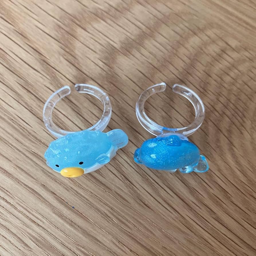 Amazon.co.jp: ハリセンボン イルカ 指輪 水族館 お土産 魚 リング