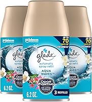 Vista 1 de Glade - Repuesto automático de aspersión, ambientador para el hogar y el baño, Aqua Waves, 6.2 oz, 3