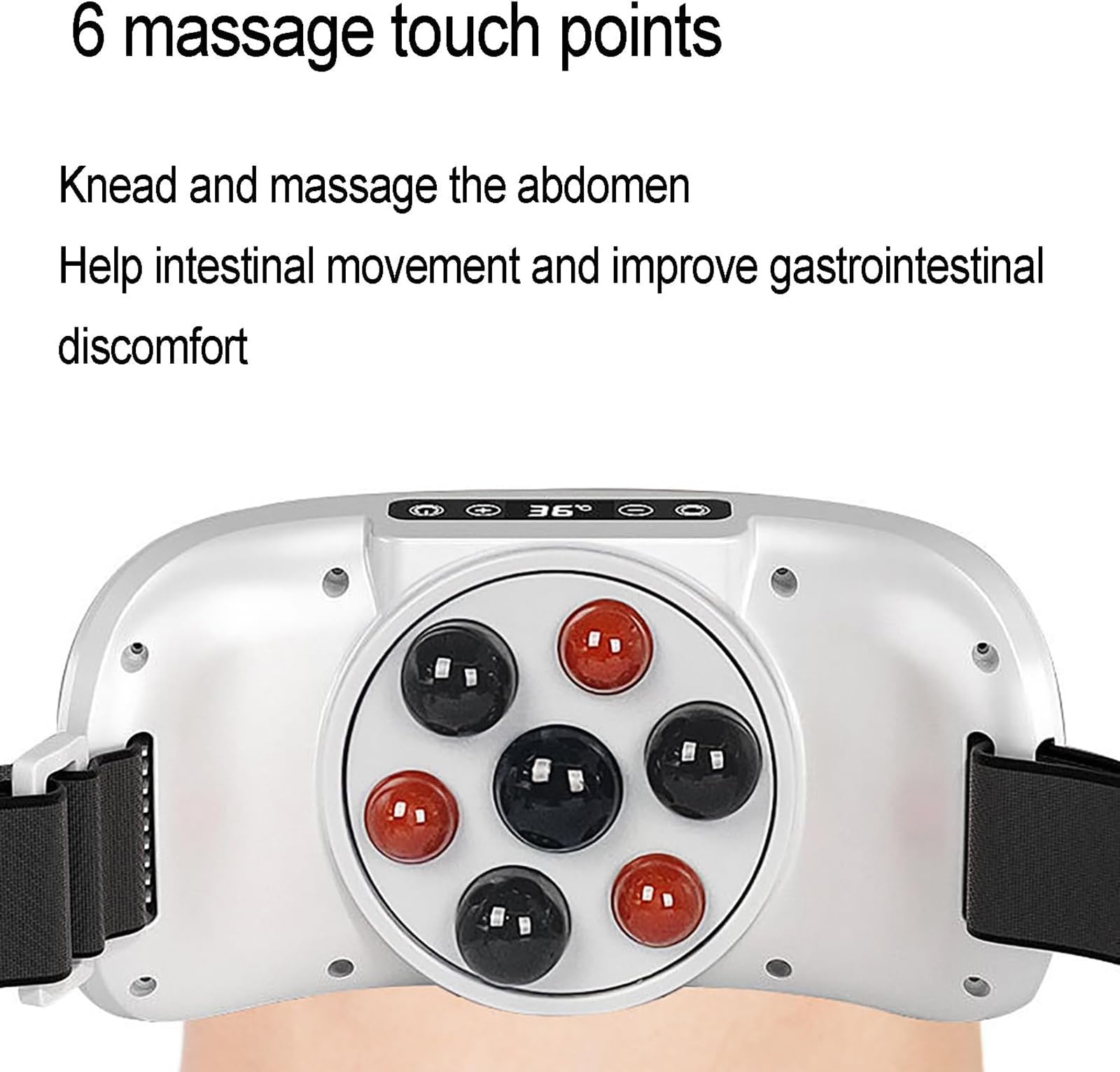 Masseur Abdominal électrique Sans Fil - 4 Modes Pour Ventre Plat, Digestion Et Relaxation