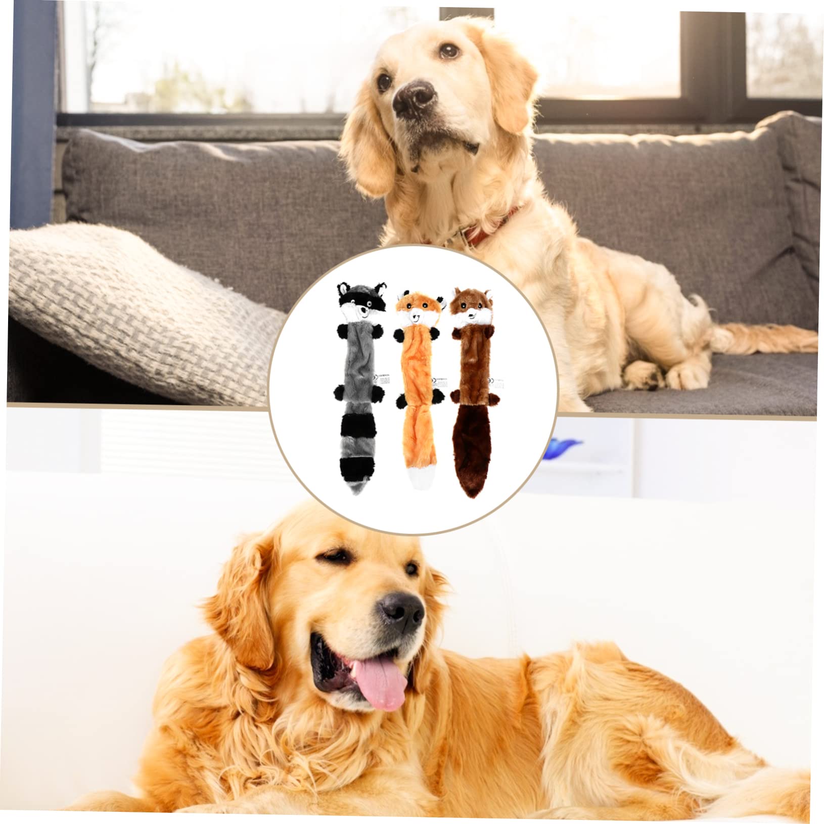 BESPORTBLE 9pezzi Giocattoli Squeaky Per Cani Giocattoli Da Masticare Peluche Leggeri e Resistenti Per Cuccioli Gioco e Allenamento Stimola La Salute e Riduce La Noia