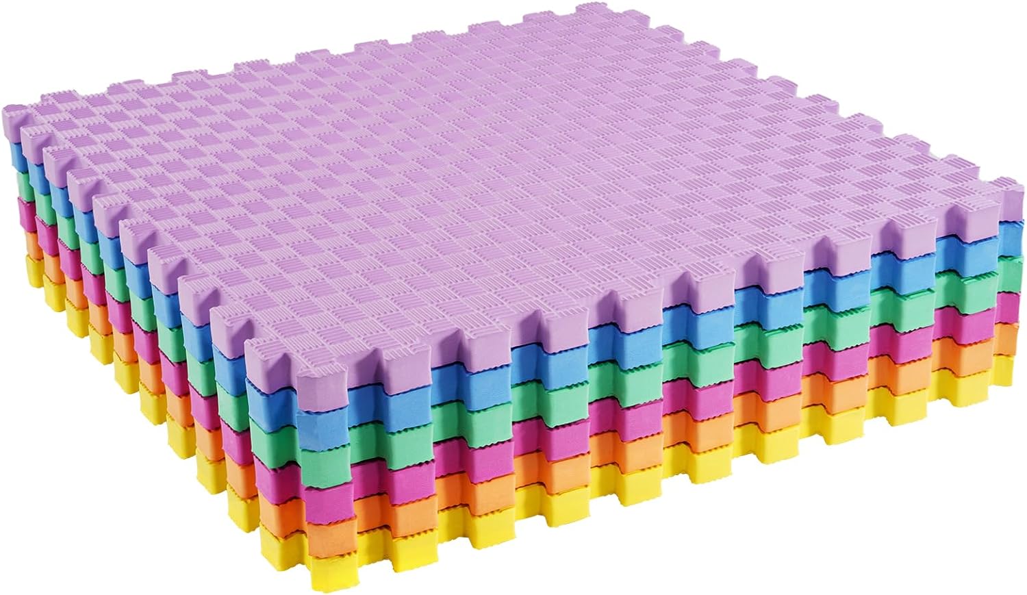 BalanceFrom Puzzle Exercise Mat with EVA Foam Interlocking Tiles for MMA, Exercise, Gymnastics and Home Gym Protective Flooring, Multiple Sizes and Colors - imagen 8