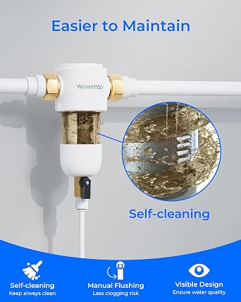 Waterdrop PF01 Spin Down Sediment Filter, 50/200 Micron