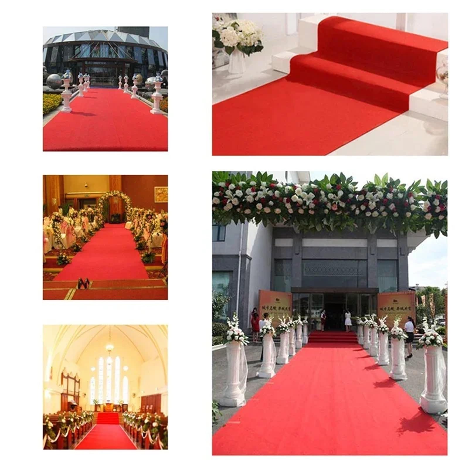 Tappeto Da Matrimonio Tappeto Lungo For Navata Nuziale Rosso For Interni Ed Esterni For Matrimoni Palcoscenico For Eventi(6M_1.6M)