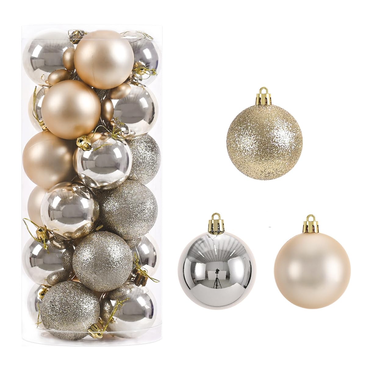 Amazon.co.jp: クリスマスボール クリスマスオーナメント シャンパン