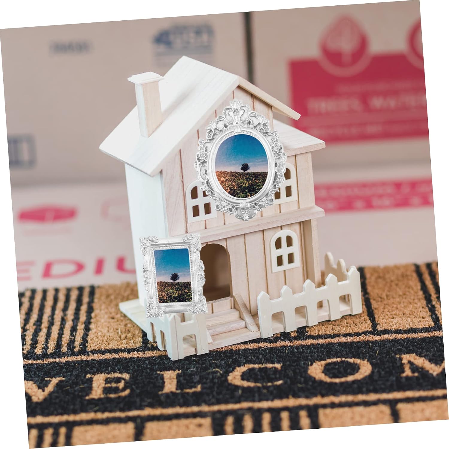 12pcs Mini Vintage Resin Picture Frames for DIY Crafts