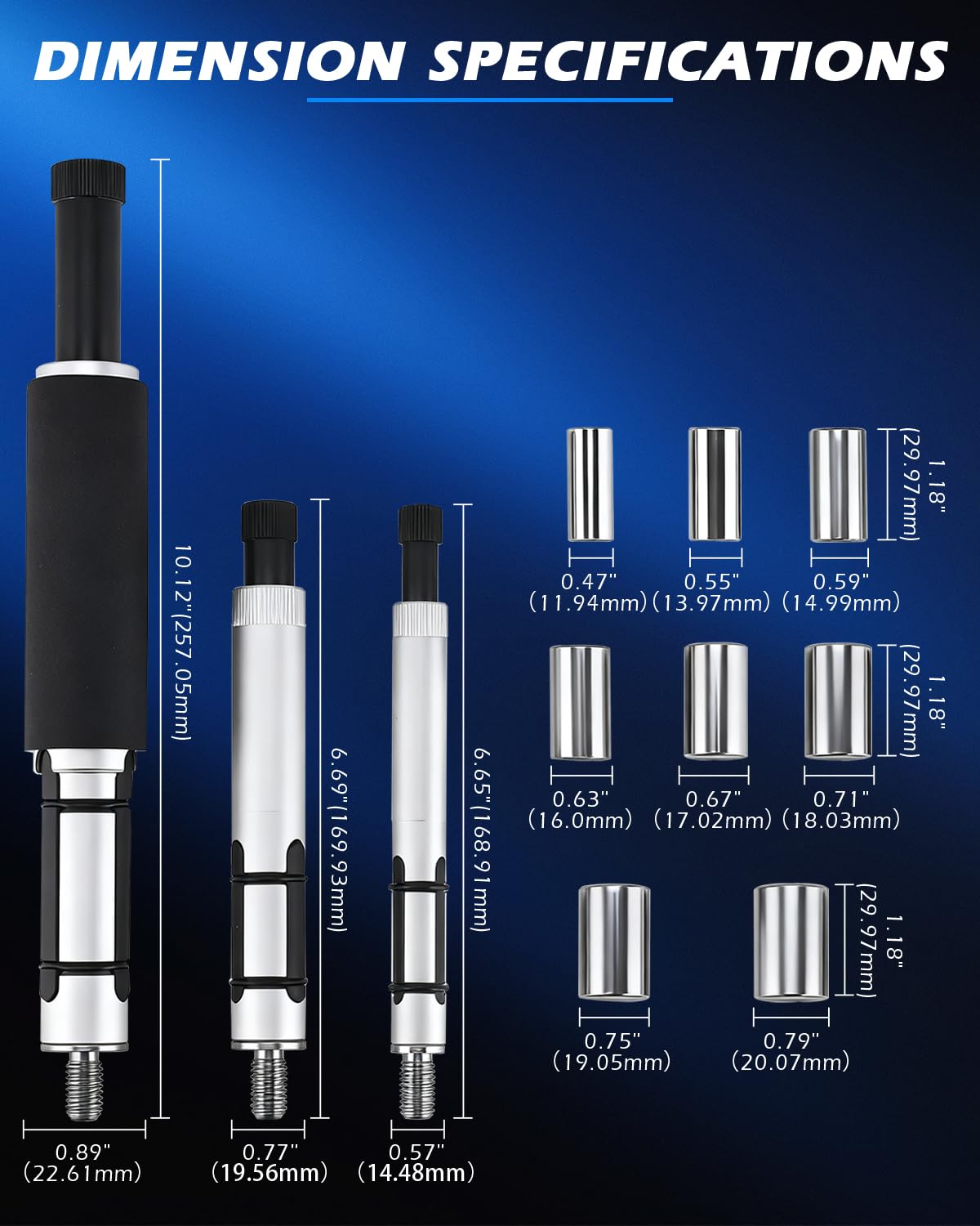 FreeTec 11-tlg Kupplungszentrierwerkzeug Set | Zentrierwerkzeug für Kupplungsscheiben 12–20 mm | Zentrierdorn mit 3 verstellbaren Spindeln | Universal Kupplung Zentrierwerkzeug für PKW & Nutzfahrzeuge