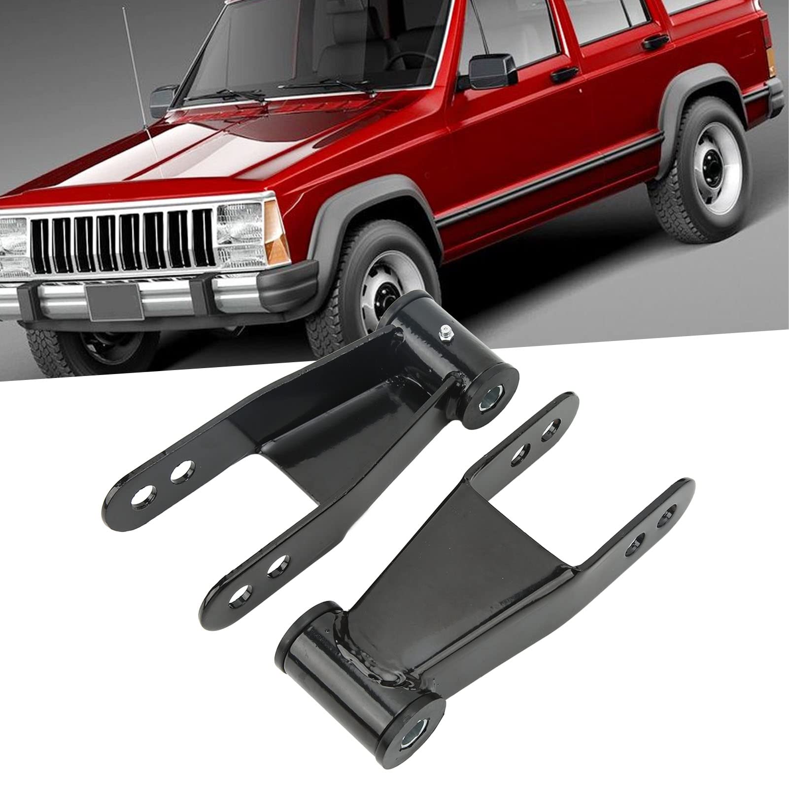 Aramox Kit de Elevación de Nivelación, Kit de Elevación de Nivelación Delantera Trasera de 2 Pulgadas Reemplazo de Alta Resistencia para Cherokee XJ 2WD 4WD 1984‑2001