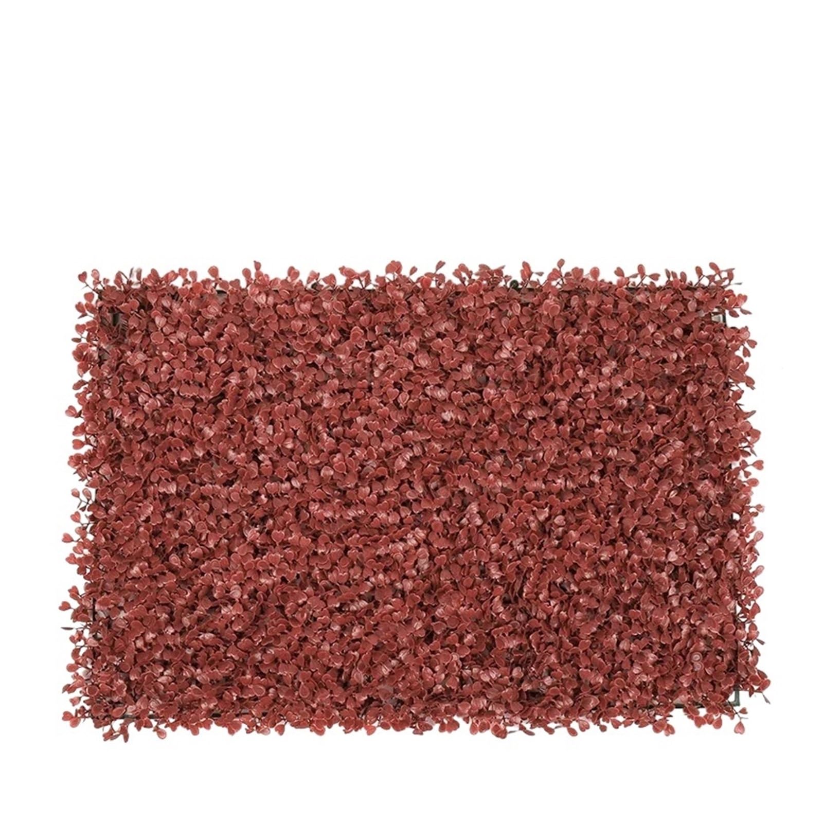 DFGRGRV Artificial Turf 1PC Lawn Decoration 40X60cm Artificial Milan Grass Carpet Turf Simulation Plastic Plants Lawn Hotel Home Wedding Background Wall(Burgundy1)