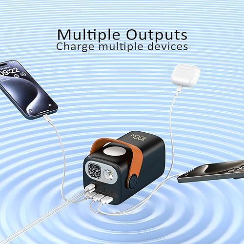 Miniatura 7 de Cargador portátil de 100000 mAh de gran capacidad 150 W Power Bank+cables incorporados, con luz LED, 4 salidas, 3 entradas para iPhone, Samsung,