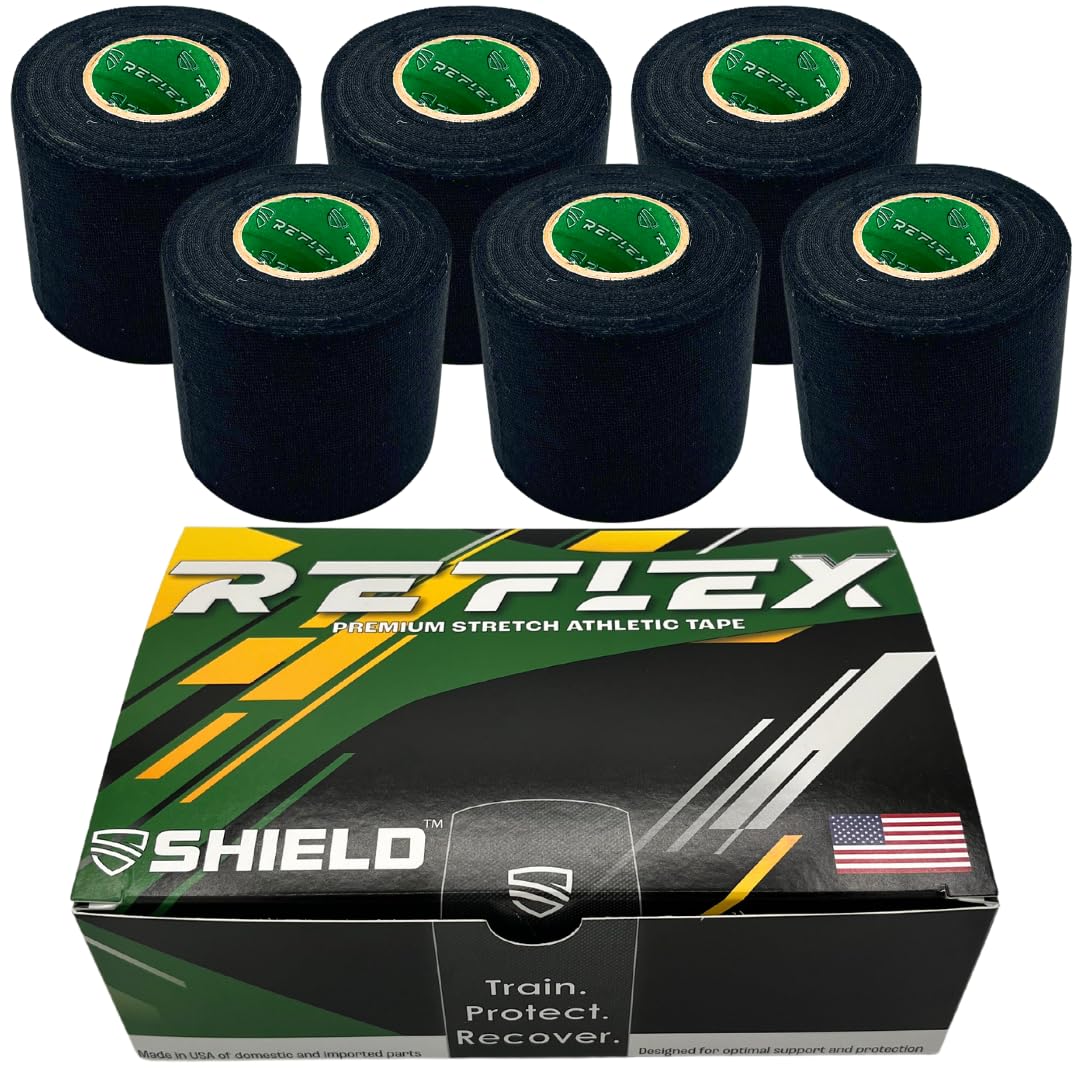 Shield Cleat Spatting Tape Stretch Athletic Tape Ankle Tape Tear by Hand Made in USA Thin Flexible Elastic