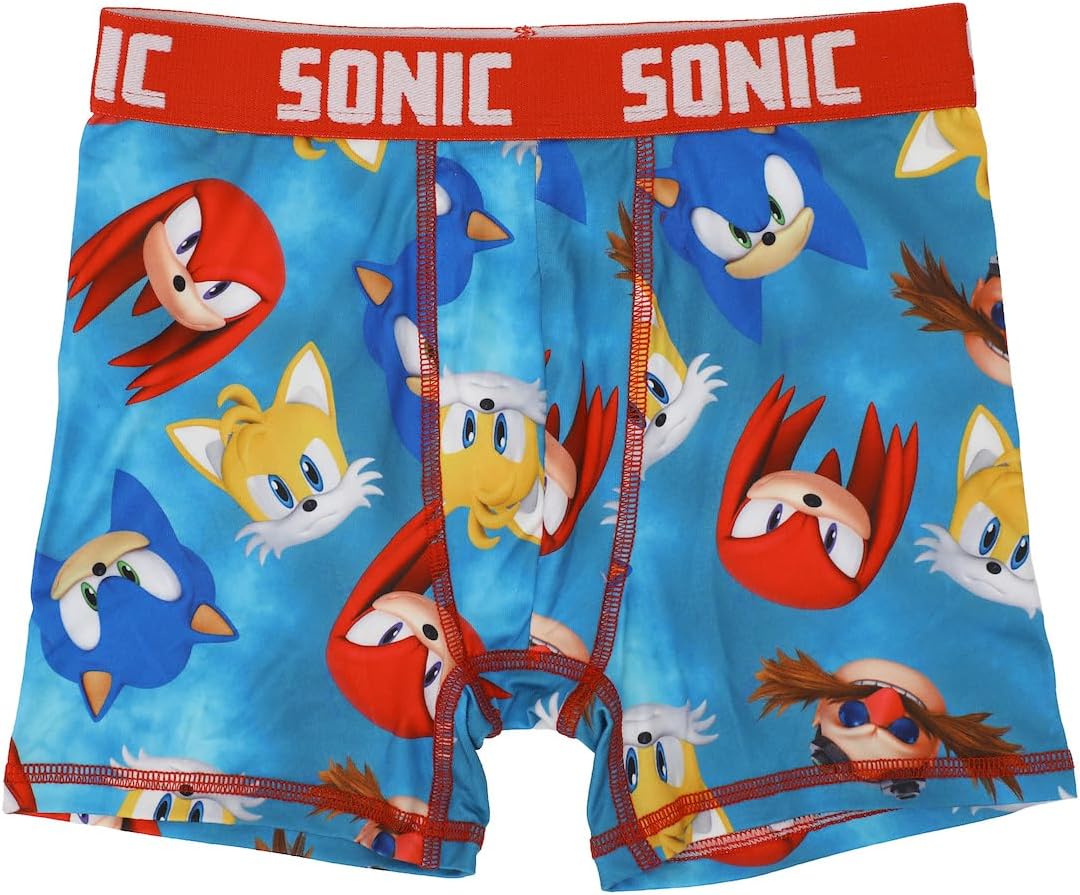 Youth Boys Sonic the Hedgehog Boxer Brief Underwear 5-Pack - Speedy Comfort for Gamers - Image 6